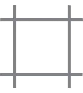 VOLINET VIERKANT GELAST VERZ. 19X1.45 60 CM X 25 M