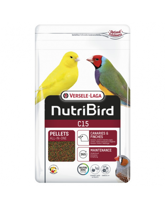VERSELE-LAGA NUTRIBIRD C15 KANARIE ONDERHOUDSVOER 1 KG