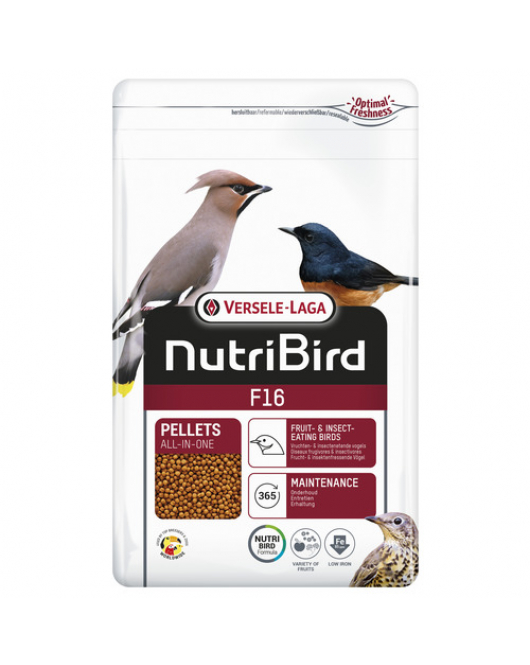 VERSELE-LAGA NUTRIBIRD F16 LIJSTERS EN MERELS 800 G