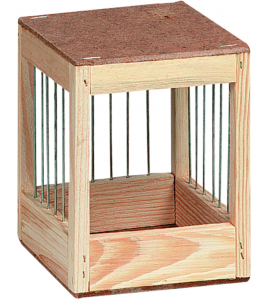NESTKASTJE FANY HOUT KLEIN 12X12X13,5CM