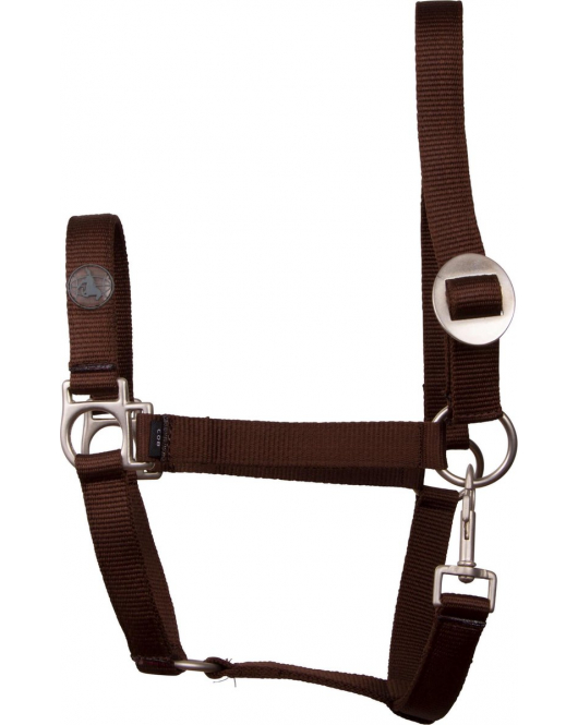 NYLON HALSTER ECONOMIC ZWART PONY