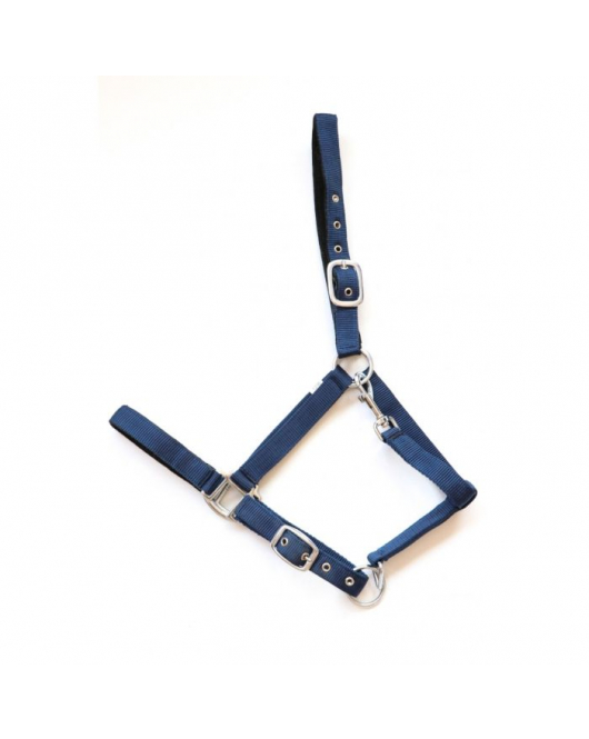 NYLON HALSTER NEOPREEN BLAUW EXTRA-FULL