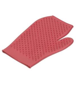 RUBBER POETSHANDSCHOEN ROOD