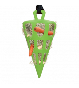 HAY SLOWFEEDER FUN AND FLEX 22 CM GROENE WORTEL 1 ST