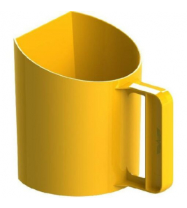 MEELSCHEP-/ VOERSCHEP 1KG (BEKERMODEL) - GEEL