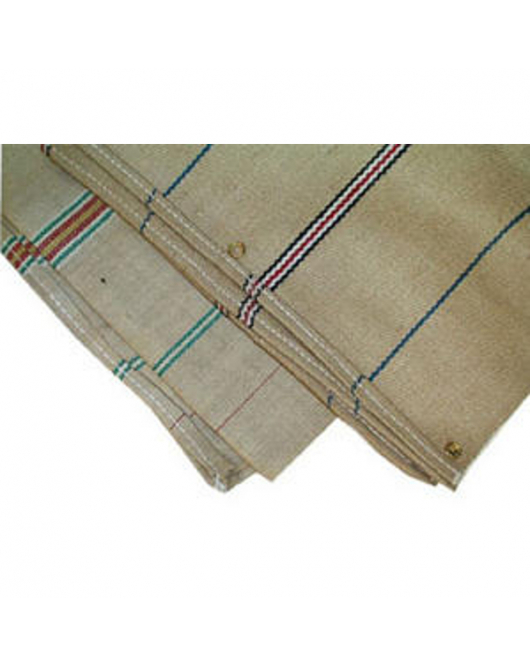 KOEDEK ZWAAR MET RINGEN, JUTE, 115X160 CM-