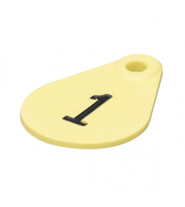 NEKPLAATJES FLEXI 1 T/M 10 GEEL IN BLISTER