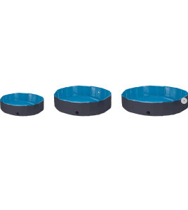 ZWEMBAD SPLASH ROND DONKER GRIJS/ BLAUW 80X20CM