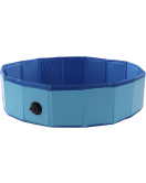 DOGGY SPLATTER POOL BLAUW 80X20CM