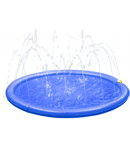 SPRINKELMAT FRESK LENNY DONKERBLAUW/LICHTBLAUW 100CM