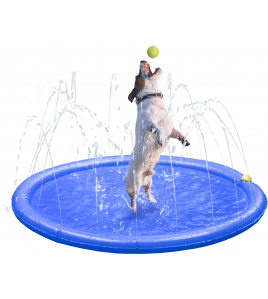 SPRINKELMAT FRESK LENNY DONKERBLAUW/LICHTBLAUW 100CM