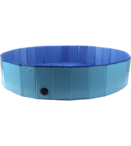 DOGGY SPLATTER POOL BLAUW 160X30CM