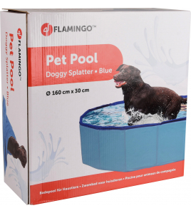 DOGGY SPLATTER POOL BLAUW 160X30CM