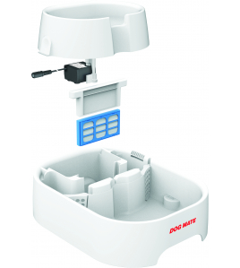 DOG MATE DRINKFONTEIN GROOT WIT 6L DOG MATE DRINKFONTEIN GROOT WIT 6L