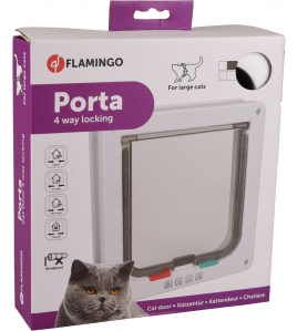 POEZENDEUR 4-WAY WIT - GROTE KAT POEZENDEUR 4-WAY WIT - GROTE KAT