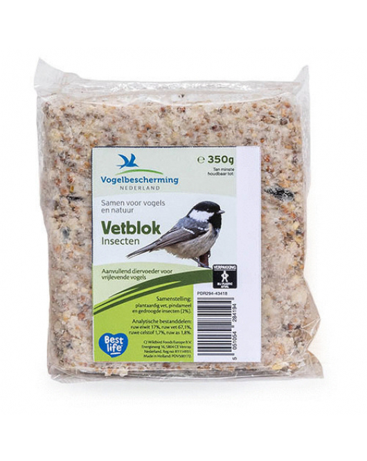 WILDBIRD VBN VETBLOK MET INSECTEN 350 G