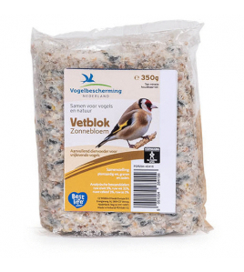 WILDBIRD VBN VETBLOK MET ZONNEBLOEMPITTEN 300 G