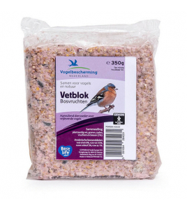 WILDBIRD VBN VETBLOK BOSVRUCHTEN 350 G