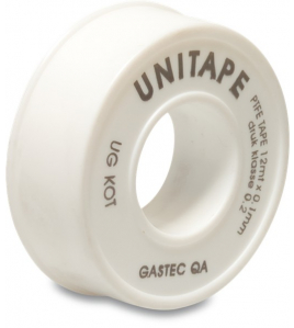 AFDICHTINGTAPE PTFE 12 MM WIT 12M GASTEC