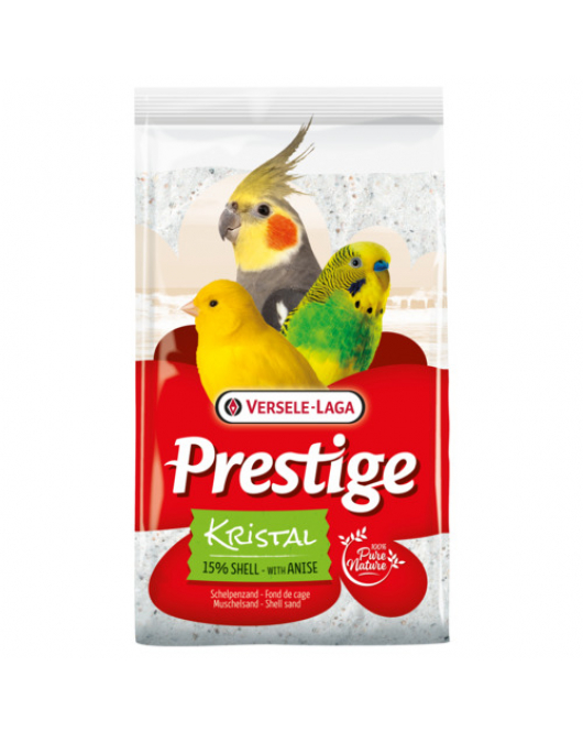 VERSELE-LAGA PRESTIGE SCHELPENZAND KRISTAL ZAK 5 KG KRISTAL