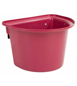 VOERBAK MET OPHANGHAKEN, HALFROND, ROSE 12L