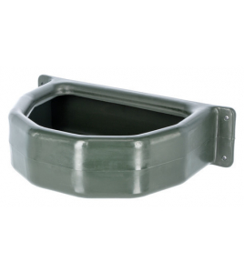 VOERBAK KUNSTSTOF HALFROND, 25L.