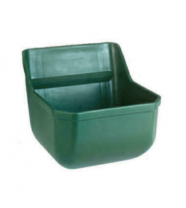 VOERBAK KUNSTSTOF, SMAL, GROEN 9L