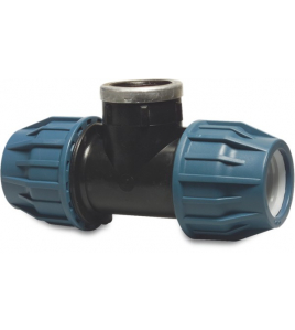 T-STUK 90&deg; PP 32 MM X 3/4&quot; X 32 MM KNEL X BINNENDRAAD X KNEL 16B