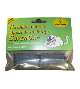 SUPERCAT LEVEND VANGEND MUIZENVAL 6XLOKSTOF/BL NAVULLING BLISTER