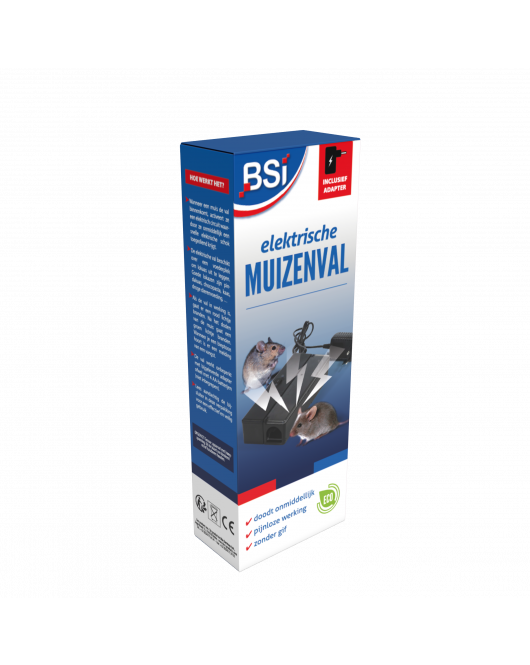 ELEKTRISCHE MUIZENVAL INCL. ADAPTER BSI