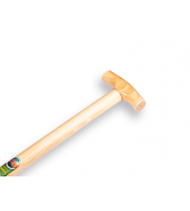 SPITVORK OFFNER 4 TANDEN 27 CM, BRONS, MET STEEL 85 CM.