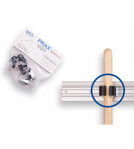 PRAX STEELKLEM ROND 2,5 CM. PRIJS PER TWEE STUKS IN BLISTERVERPAKKING.