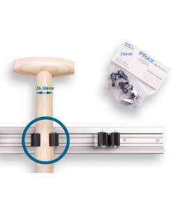 PRAX STEELKLEM ROND 35 MM. PRIJS PER TWEE STUKS IN BLISTERVERPAKKING.