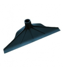 STALKRABBER -MM- KUNSTSTOF BLAUW, 38CM, LOS MET DRAAD