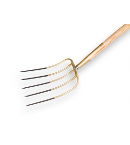 MESTVORK OFFNER MET 5 TANDEN, BRONS, MET STEEL 135 CM.