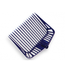 ALLESRUIMER BLAUW ATLAS (ALS GARK), 18 TANDS, 33 CM BREED, ZONDER STEE