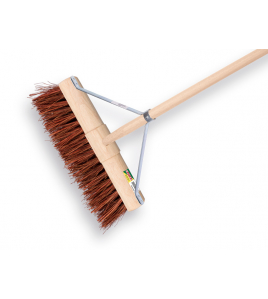 WEGENBOUWBEZEM SOLIDE GEOLIEDE BASSINE 45 CM. RONDE KAP MET IKAPE STEE