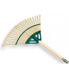 BAMBOE GAZONHARK GROEN MET STEEL 120 X 2,4 CM.