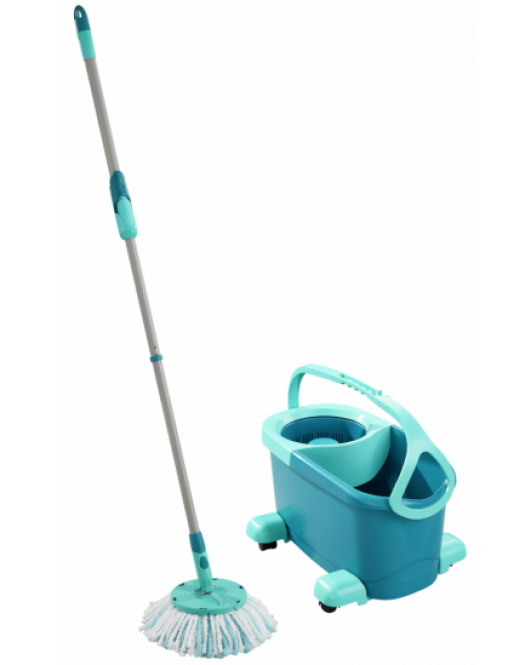 LEIFHEIT CLEAN TWIST DISC MOP ERGO-DWEIL COMPLEET SYSTEEM MET WIELTJES