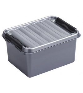 OPBERGBOX Q-LINE 2 LTR METAAL