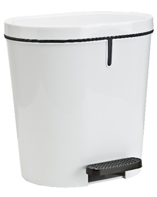 SUNWARE ZAMORA PEDAL BIN 8L. WHITE/ANTHRACITE