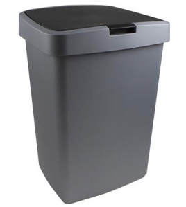 DELTA AFVALBAK 50L KLEP ZWART SUNWARE