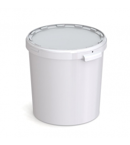 EMMER KUNSTSTOF -MM- WIT 33L. (ZONDER DEKSEL)