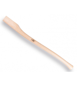 BIJLSTEEL HICKORY 90 CM. GEBOGEN. KOP 65 X 30 MM.