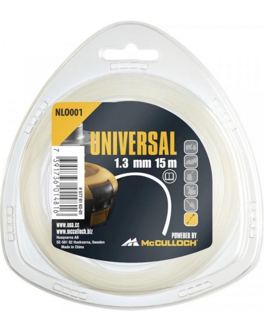 NYLON DRAAD 1.3MMX15M-R NLO 001