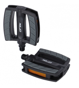 PEDAAL XLC COMFORT PD-C27 9/16&quot; ZWART/GRIJS PER STEL