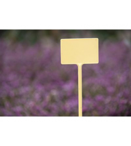 PLAATETIKETTEN KUNSTSTOF 34 CM GEEL 5 STUKS/SET