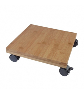 PLANTTROLLEY H8X30X30CM NATUREL WPC BAMBOE
