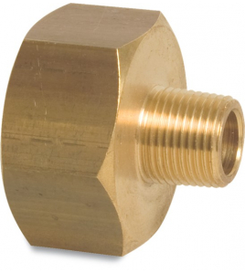 NR. 246 SOKNIPPEL MESSING 1&quot; X 3/4&quot; BINNENDRAAD X BUITENDRAAD 30BAR