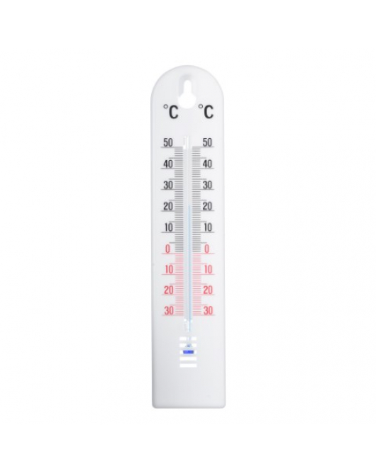 KELVIN 2 MUURTHERMOMETER 20X4,5X0,6CM WIT KUNSTSTOF